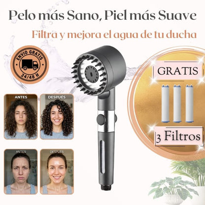 Piel y Cabello más Sanos e Hidratados con el Cabezal de Ducha Filtrante