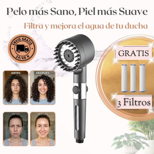 Piel y Cabello más Sanos e Hidratados con el Cabezal de Ducha Filtrante